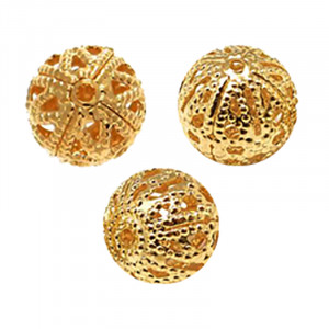 Boule Ciselee Dorée 6 mm 200 pces