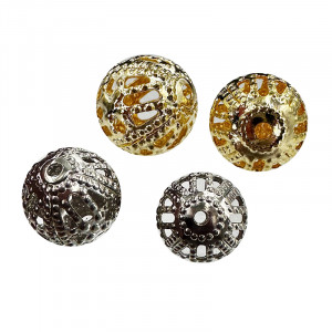 Boule 8 mm dorée ou argentée 200 pces