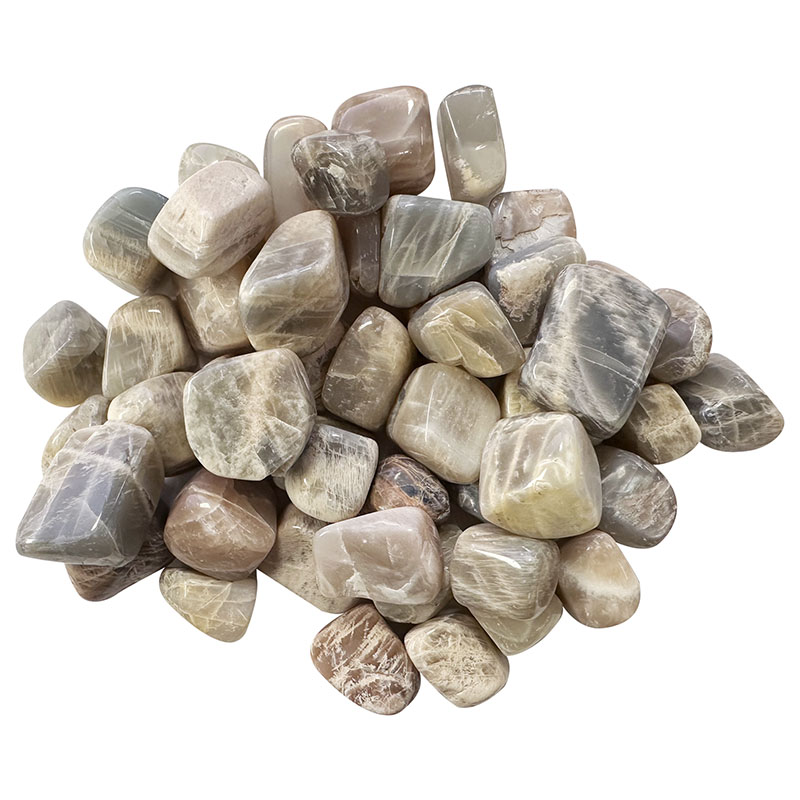 Pierre de lune pierres roulées Inde 1Kg