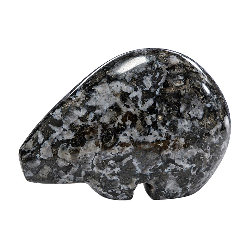 Rhinocéros en Gabbro – la pièce