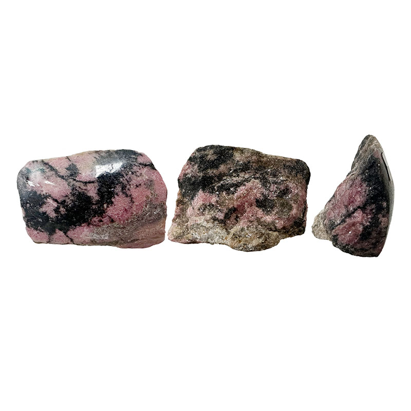 Rhodonite 1 face polie de Madagascar - La pièce