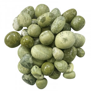 Serpentine verte du Pérou pierres roulée 1KG