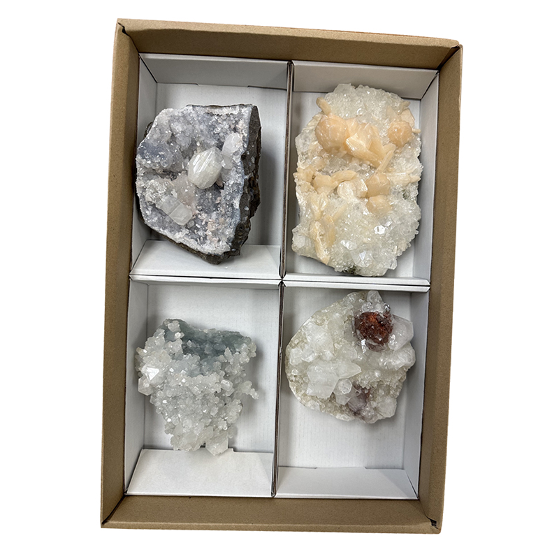 Zéolite en provenance d'Inde conditionnement en flat/carton