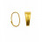 Attache bélière à clipser ovale en cuivre – Lot de 1 000 pièces