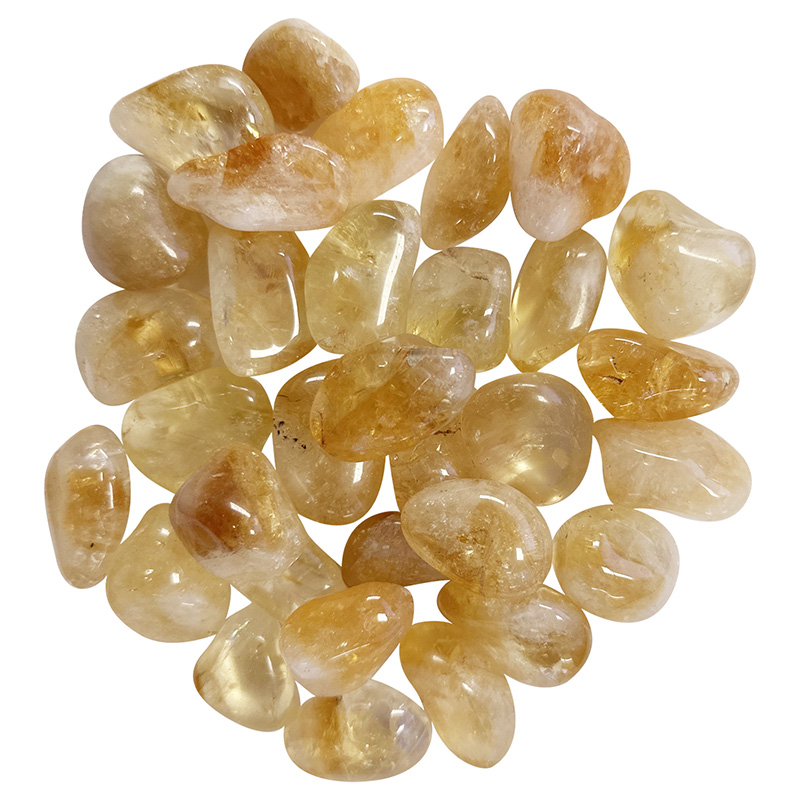 Améthyste chauffée (citrine) Extra du Bresil pierres roulées sachet de 500 grs