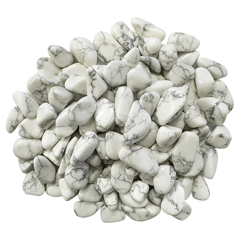 Howlite naturelle du Zimbabwe pierres roulées lot de 1 KG
