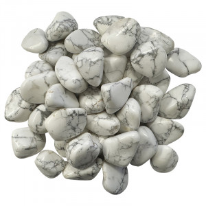 Howlite naturelle du Zimbabwe pierres roulées lot de 1 KG