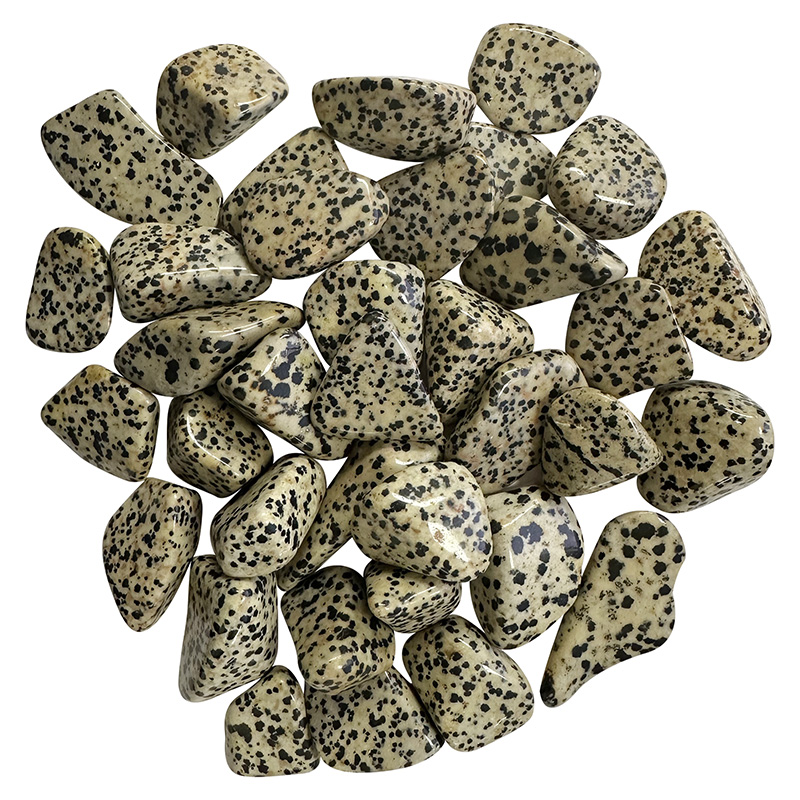 Jaspe Dalmatien du Mexique pierres roulées 1 KG