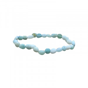 Bracelet amazonite grains les 4