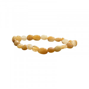 Bracelet calcite orange grains lot de 4
