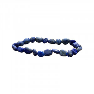 Bracelet lapis-lazuli grains les 4