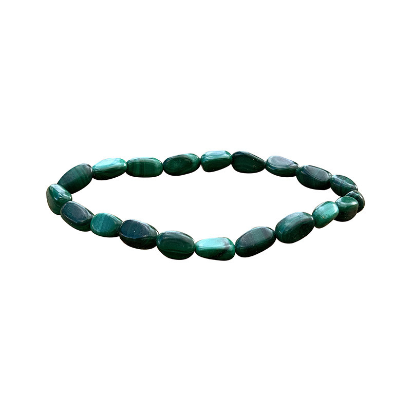 Bracelet malachite grains lot de 4