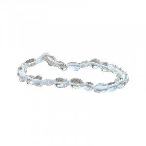 Bracelet cristal de roche grains les 4