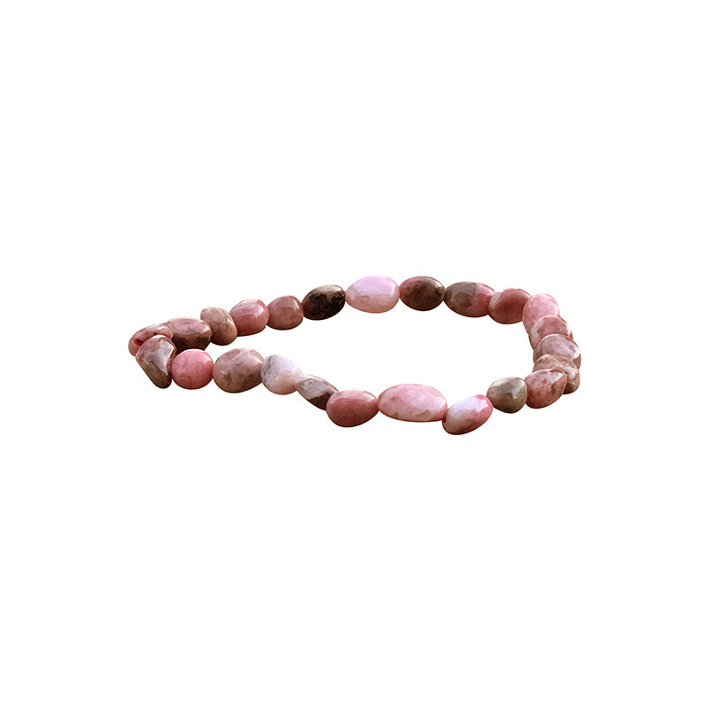 Bracelet rhodonite grains lot de 4