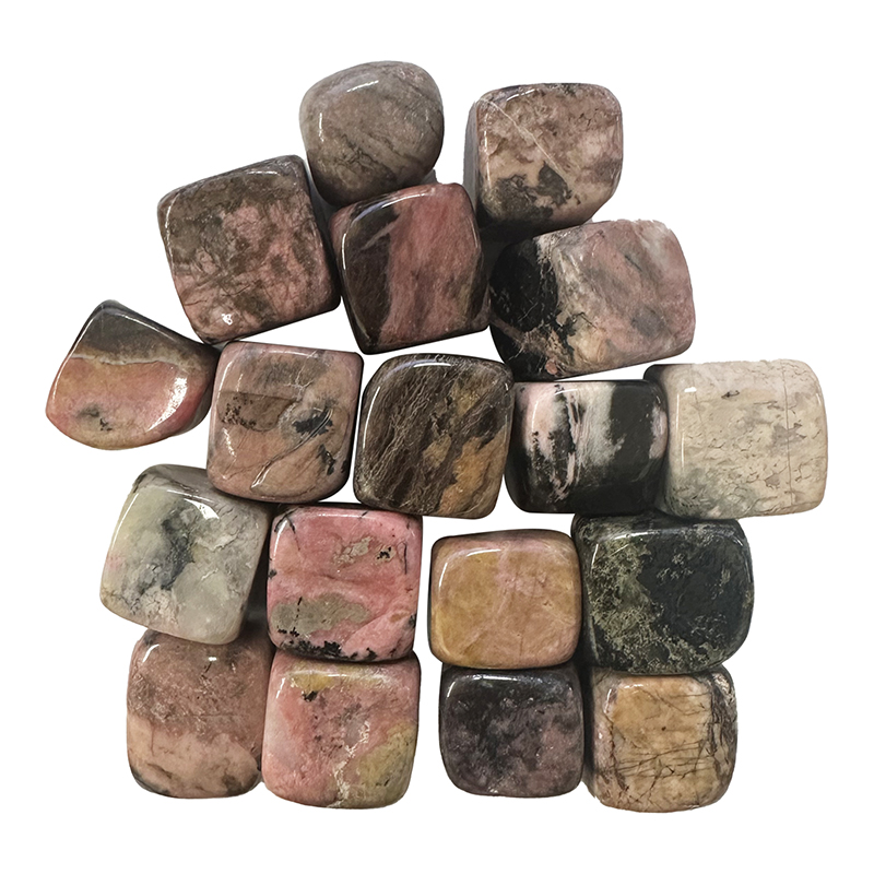 Rhodonite pierres roulées les 500 grs