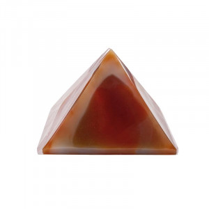 Pyramide agate teintée ROUGE - La pièce