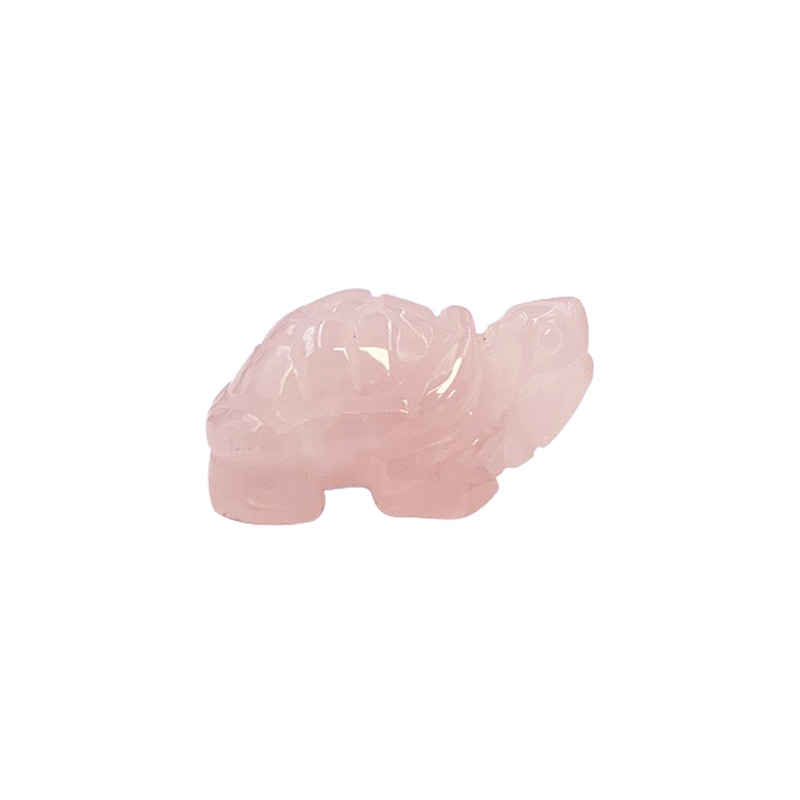 Statuette Tortue en Quartz rose, Howlite ou Labradorite