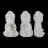 Statuette Bouddha en Obsidienne Noire ou Cristal de Roche