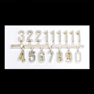 Chiffres adhésifs arabes lot de 50 jeux
