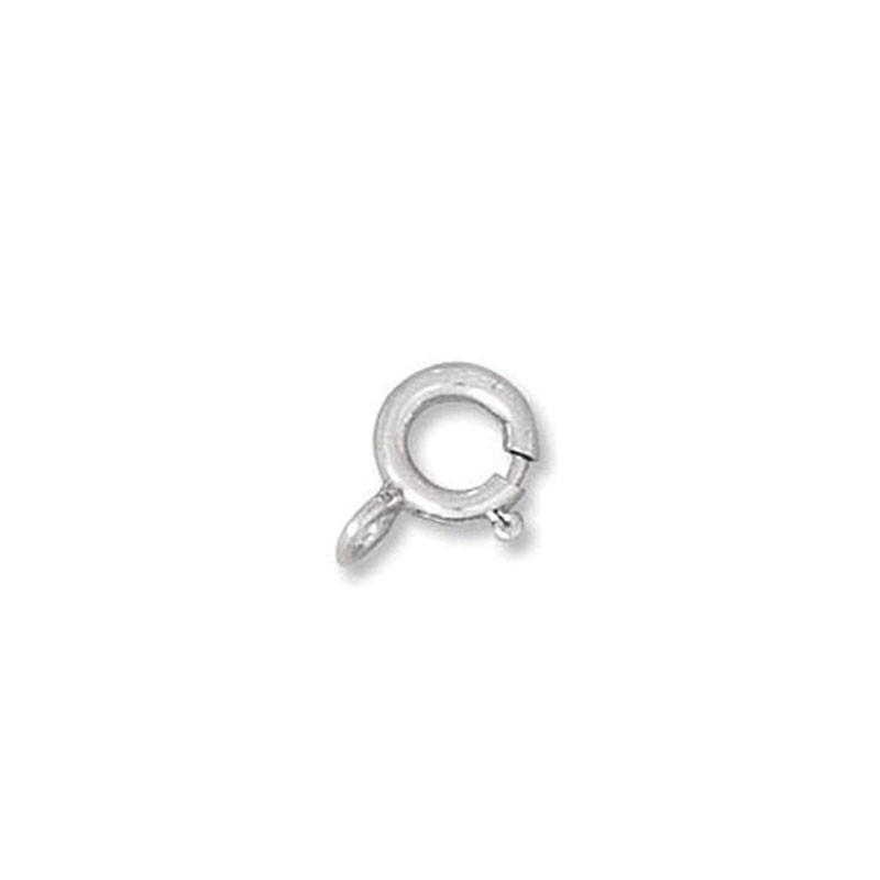 Fermoir argent 5 mm 50 pcs