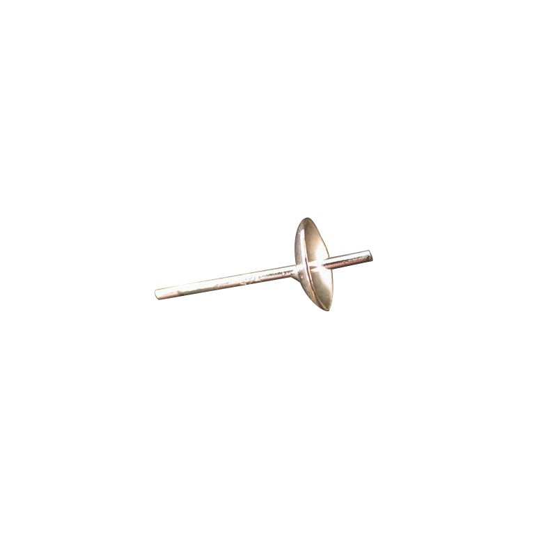 montures bo puces 3mm argent 25 paires