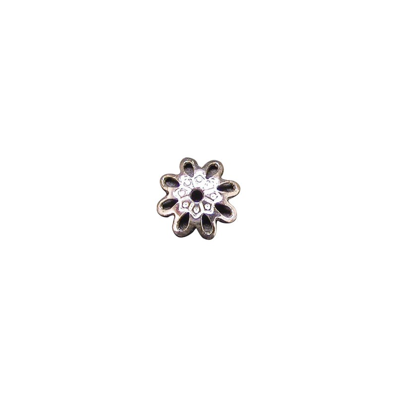 Coupelle ajourée 6mm lot 30 pcs argent 0.925