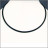 Cordon 3.5 mm 47 cm fermoir argent lot 5 pcs semi rigide
