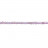 Fil carré facetté 4 mm Quartz rose