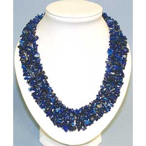 Collier lapis lazuli baroque