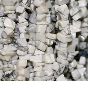 Collier howlite baroque 85cm 10 pcs