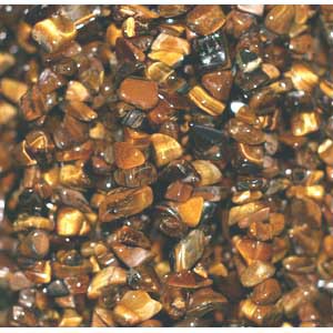 Oeil de tigre collier baroque 42cm 10 pcs