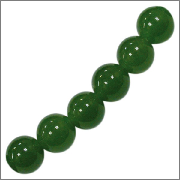 Collier jade Taipei boules 4 à 10 mm - 42cm