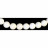 Collier white shell (bénitier) boules 10mm 42cm