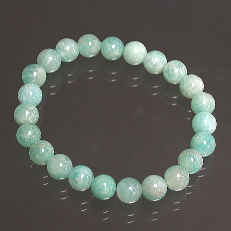 Bracelet amazonite 4, 6, 8 ou 10 mm