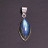 Pendentif Labradorite argent 0.925 rhodié