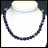 Collier sodalite boules 4 à 10 mm - 42cm