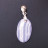 Pendentif agate blue lace divers argent 0.925