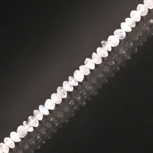 Collier pierre de lune pastilles 43cm argent 0.925