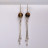 Boucles d'oreilles 8mm, différentes pierres, argent 0.925