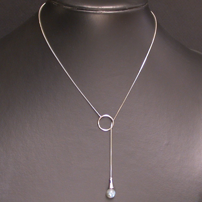 Collier argent 0.925 et labradorite