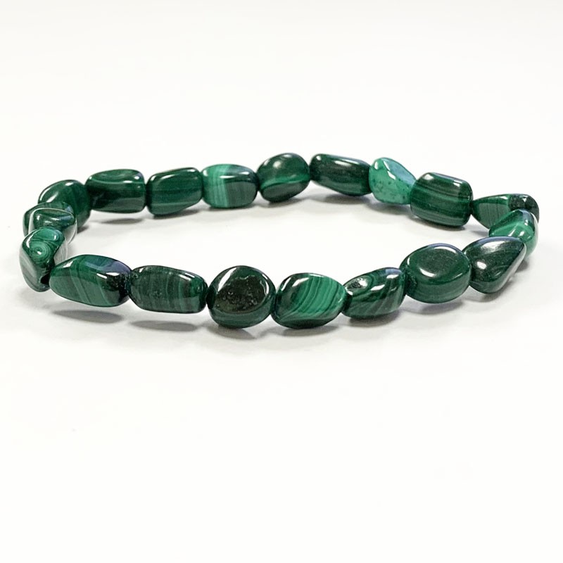 Bracelet malachite grains lot de 4