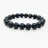 Bracelet onyx homme 10mm dépoli