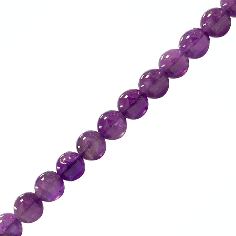 Collier Améthyste perles boules de 4 à 12 mm