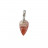 Pendentif rhodochrosite T2 argent 0.925 rhodié