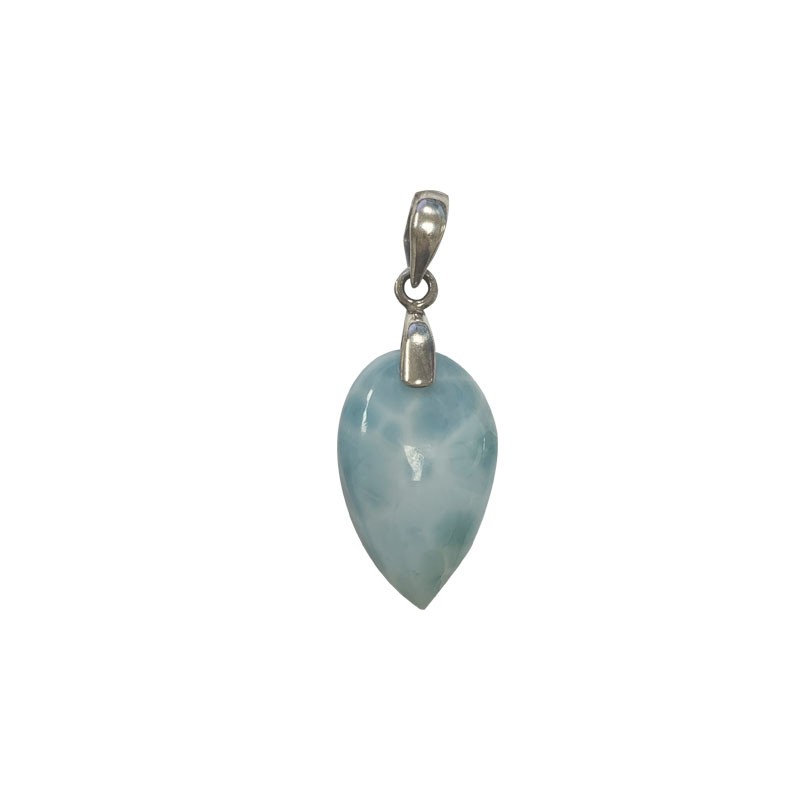 Pendentif larimar T2 argent 0.925 rhodié