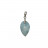 Pendentif larimar T2 argent 0.925 rhodié