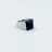 Bague Homme Onyx noir sur Argent rhodié 0.925