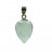 Pendentif Préhnite Goutte Argent 925 rhodié