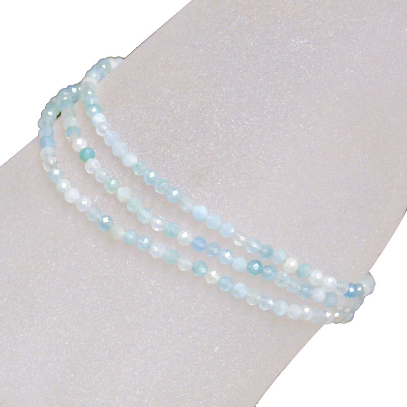 Bracelet - 3 mm facetté - Différentes matières