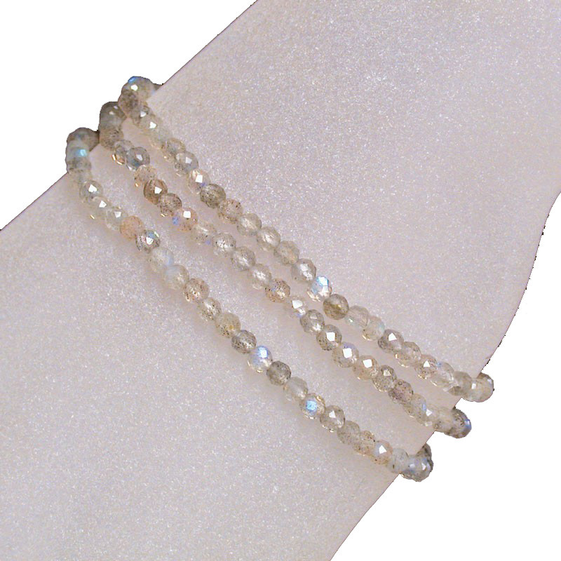 Bracelet - 3 mm facetté - Différentes matières